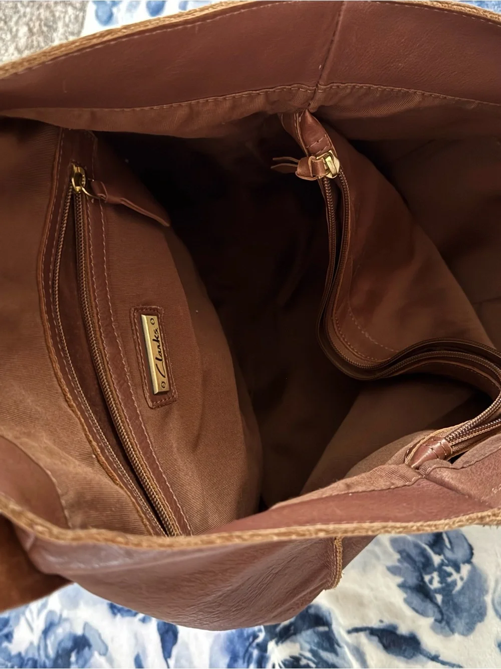 Clarks leather tote